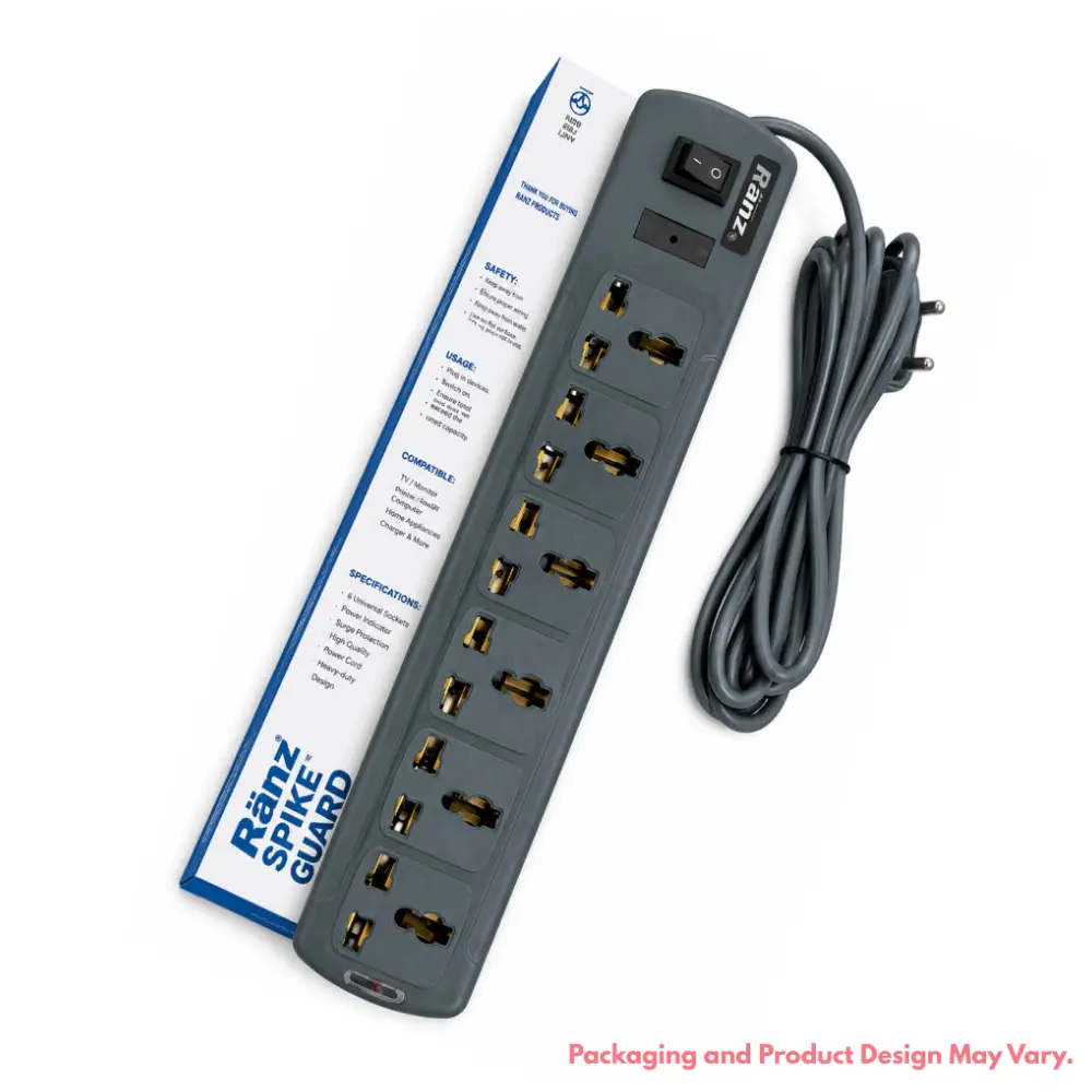 Ranz Spike 6 Socket 1 Switch 3m view 3